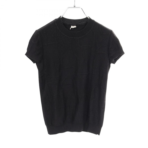 HERMES TORSADES knitwear tops silk cashmere Black Used Women #36