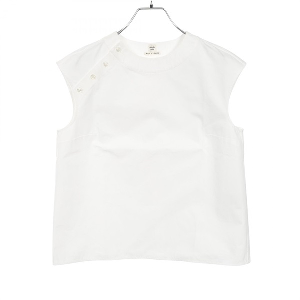 HERMES Blouse Shirts Tops cotton White Used Women size 36