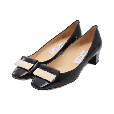 JIMMY CHOO Pumps Heels Patent leather Black Size 36 Used Women