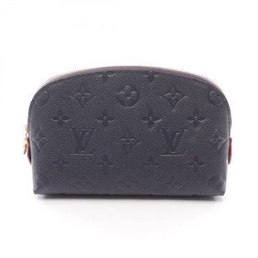LOUIS VUITTON Pochette Cosmetic Pouch bag M69413 Monogram empreinte Navy used LV