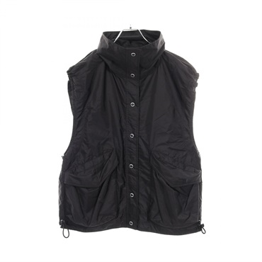 BURBERRY Vest Nylon Black #UK4 Used Women