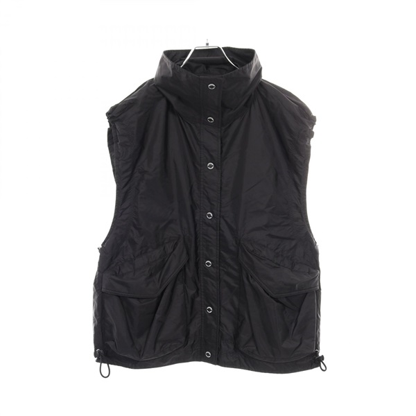 BURBERRY Vest Nylon Black #UK4 Used Women