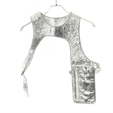 LOUIS VUITTON Mid layer Vest leather Silver Used mens size S