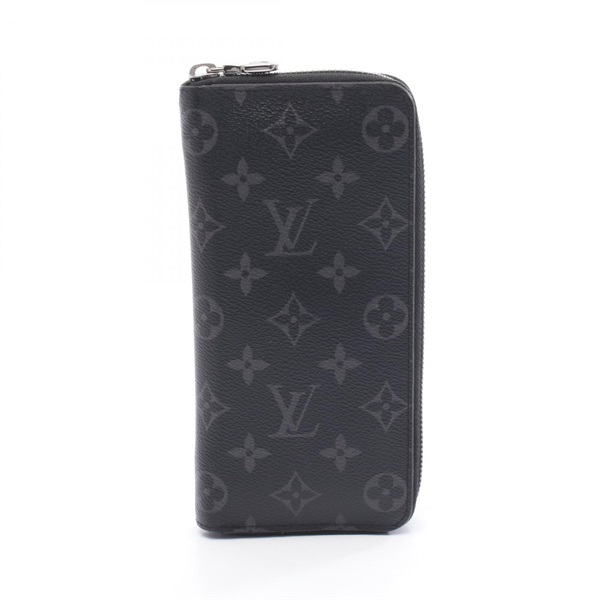 LOUIS VUITTON Zippy Vertical Around long Wallet M62295 Monogram eclipse Used LV