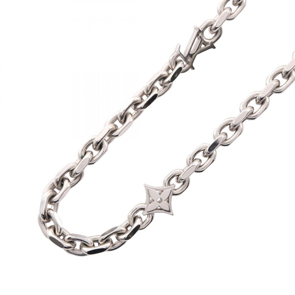 LOUIS VUITTON LV Cable Necklace 54.5cm Stainless Steel Used Women LV