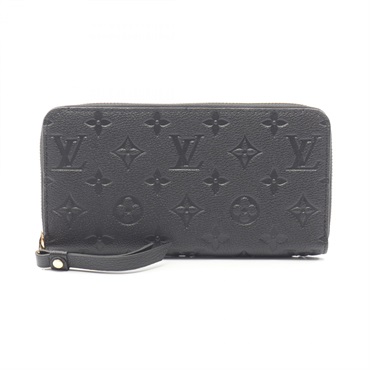 LOUIS VUITTON Zippy wallet Around long purse M61864 Monogram empreinte Noir used