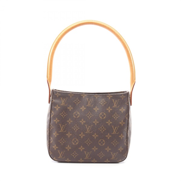 LOUIS VUITTON Looping MM Shoulder Bag M51146 Monogram leather Brown Used Women