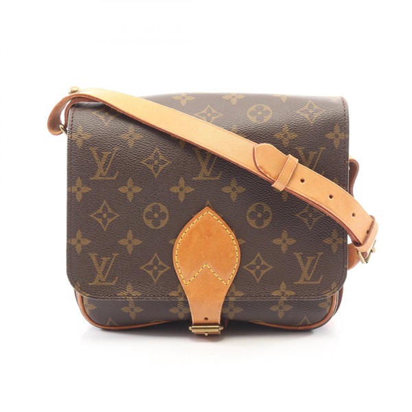 LOUIS VUITTON Cartouchiere MM Shoulder Bag M51253 Monogram canvas leather Used