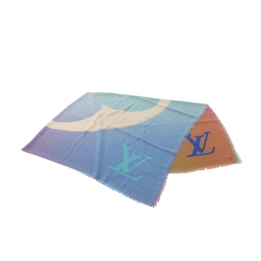 LOUIS VUITTON Monogram gradient shawl (sample item) Stole Scarf wool Used LV
