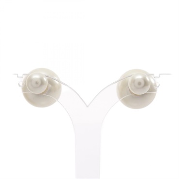 Christian Dior Tribales Pierced earrings Gold Plated Artificial pearl Used