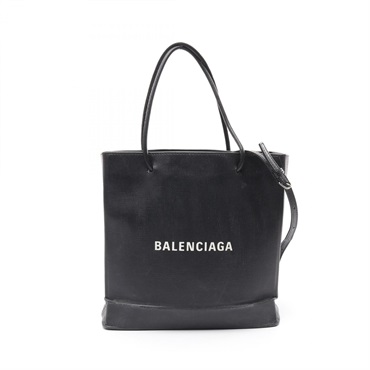 BALENCIAGA SHOPPING TOTE S  Shoulder Bag 568813 leather Black Used Women