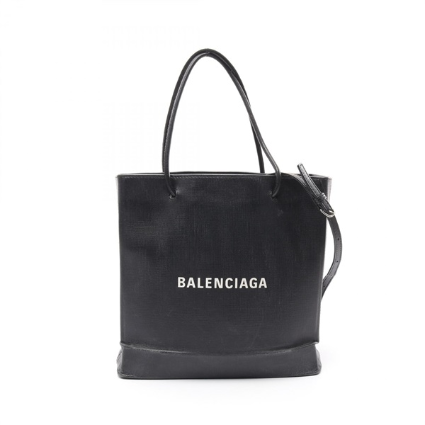 BALENCIAGA SHOPPING TOTE S  Shoulder Bag 568813 leather Black Used Women