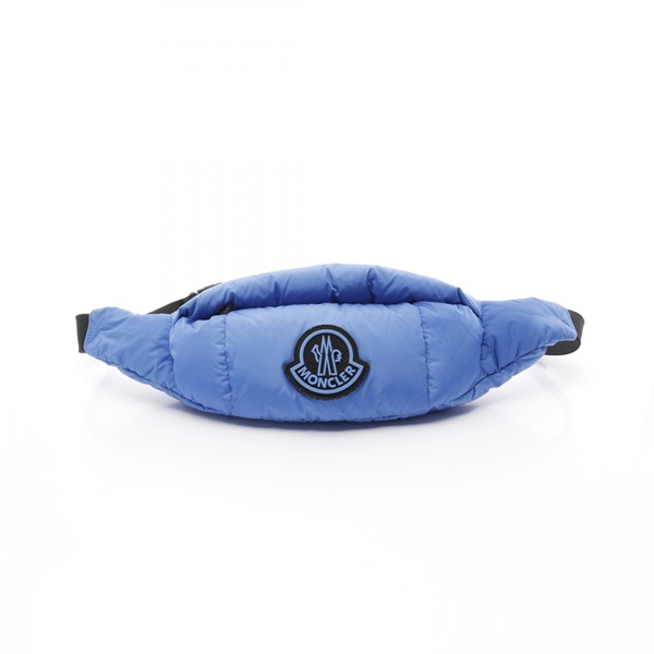 MONCLER LEGERE Belt Waist bag crossbody 5M50100 Nylon Blue Black Used unisex