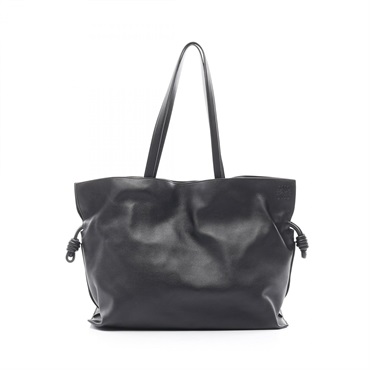 LOEWE Flamenco Clutch XL Shoulder Hand Bag A411X12X0 leather Black Used Women