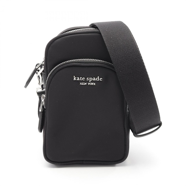 Kate Spade Sam Shoulder crossbody Bag KB337 Nylon Black Used Women logo