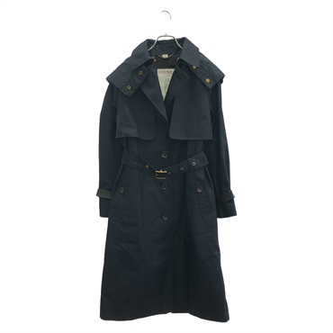 COACH Trench coat Cotton Navy Size 2 Used Women