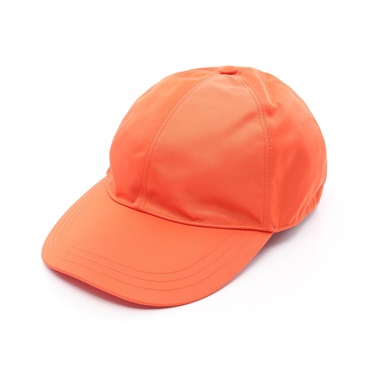 PRADA Re-Nylon Baseball cap 1HC274 Nylon Orange Used unisex #M