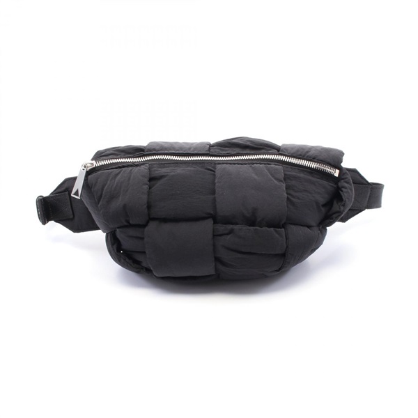 BOTTEGA VENETA Cassette Bumbag waist 755870 Nylon Black Used Women