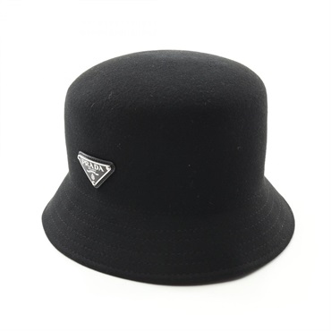 PRADA hats chapeau 61cm 2HC267 wool Black Used