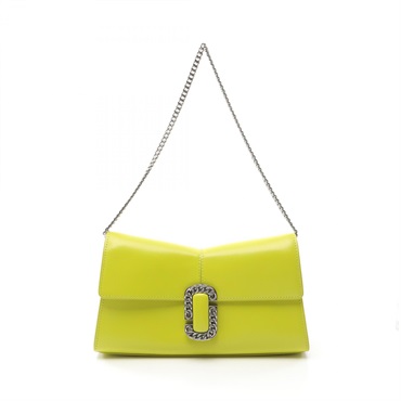 MARC JACOBS Chain Shoulder Bag 2P3HCL002H01 leather Green Used Women SHW