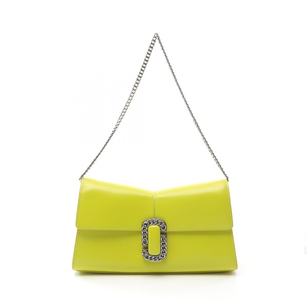 MARC JACOBS Chain Shoulder Bag 2P3HCL002H01 leather Green Used Women SHW
