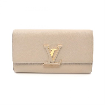 LOUIS VUITTON Portefeuille Capucine Bifold long wallet purse M61249 Taurillon