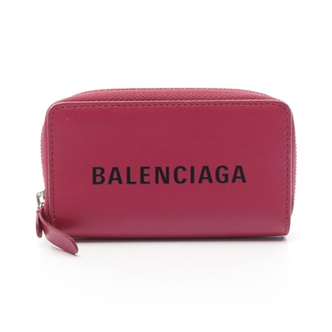 BALENCIAGA EVERYDAY Coin Purse 516373 Leather Pink Used Women