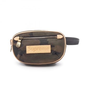 LOUIS VUITTON × Supreme Bumbag PM Monogram Waist bag M44202 canvas leather Used