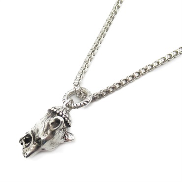GUCCI ANGER FOREST Wolf Head Necklace Pendant Silver925 Used 51-55.5㎝ unisex