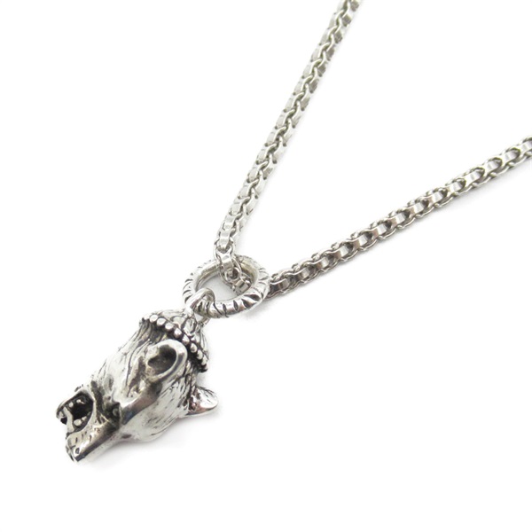 GUCCI ANGER FOREST Wolf Head Necklace Pendant Silver925 Used 51-55.5㎝ unisex