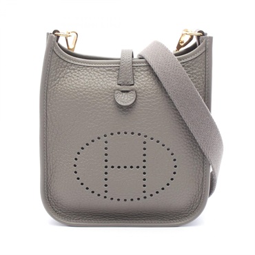HERMES Evelyne TPM Shoulder crossbody Bag U Taurillon Clemence Grimayer Used GHW