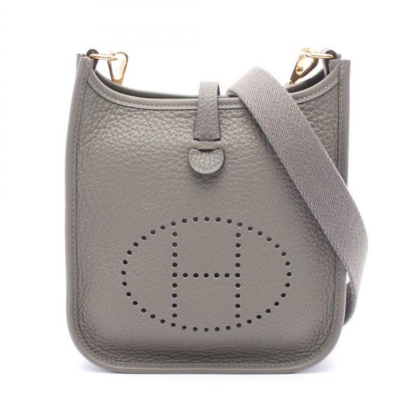 HERMES Evelyne TPM Shoulder crossbody Bag U Taurillon Clemence Grimayer Used GHW
