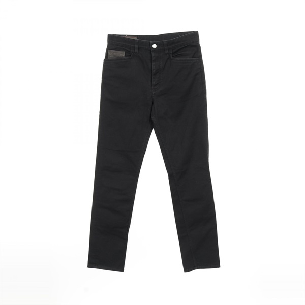 HERMES Sellier button Denim pants jeans #38 H465420H6 cotton Black Used women