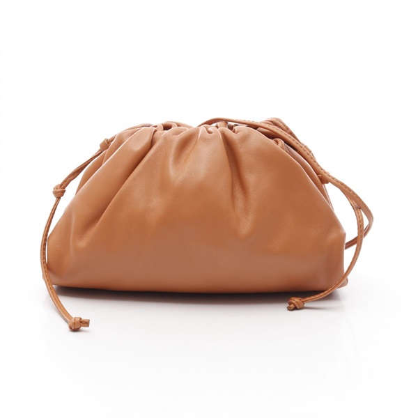 BOTTEGA VENETA Mini the pouch Shoulder Bag 585852 leather Brown Used crossbody