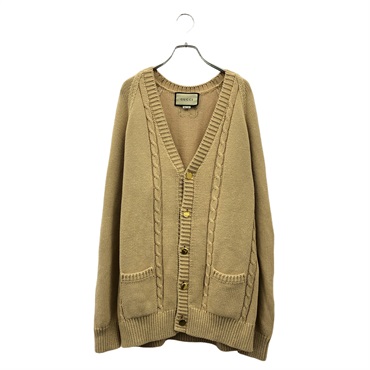 GUCCI Cardigan Knitwear 614723 Cotton Beige Size XL Used mens
