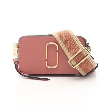 MARC JACOBS SNAPSHOT camera Shoulder Bag M0012007 leather Pink Used Women