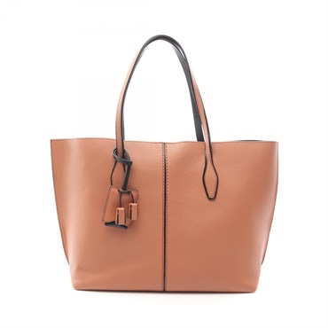 TOD'S JOY BAG Tote Hand Bag leather Brown Used Women