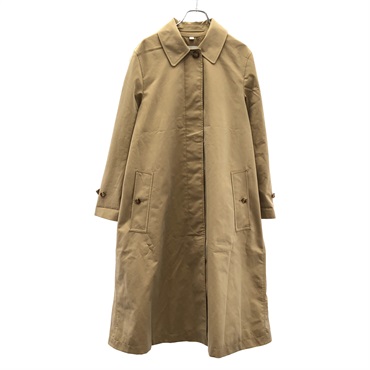 BURBERRY Stainless Collar Coat cotton Beige Size 2 Used Women