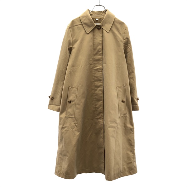 BURBERRY Stainless Collar Coat cotton Beige Size 2 Used Women