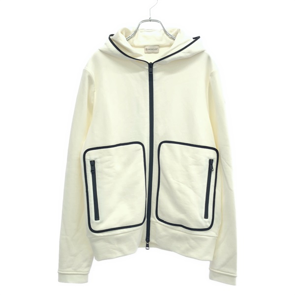 MONCLER Zip-up Hoodie cotton White Size XS Used mens