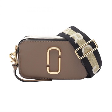 MARC JACOBS Snapshot Crossbody Shoulder Bag M0014146 064 1SZ Leather Beige White