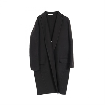CELINE crombie coat cashmere Black Used Women #36
