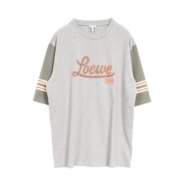 LOEWE Logo print T-shirt S359Y22X16 cotton Gray Multicolor Size XS Used mens