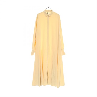 Chaos Long Sleeve Dress Triacetate/Polyester Yellow #F Used Women