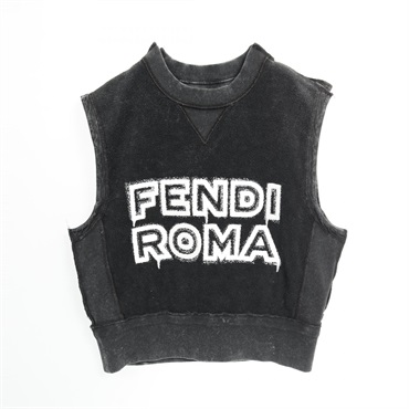 FENDI × MARC JACOBS Vest cotton Black Used Women #XXS