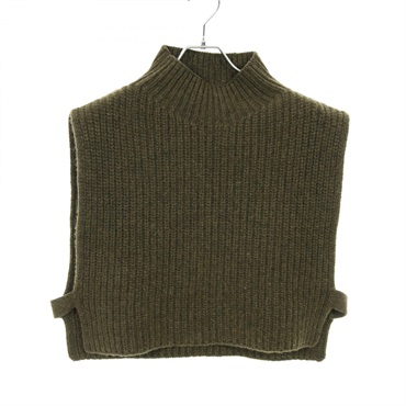 JIL SANDER＋ Vest JPUT761523 Wool Cashmere Khaki Used Women