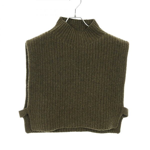 JIL SANDER＋ Vest JPUT761523 Wool Cashmere Khaki Used Women