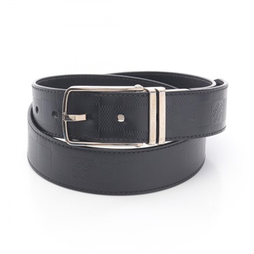 LOUIS VUITTON Ceinture Boston Belt M9674 Damier Infini Leather Black 106cm mens
