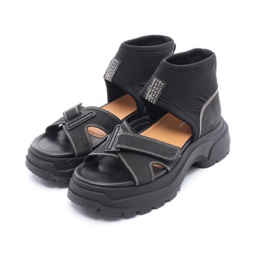 Maison Margiela 22 Sandals S58WP0254 Suede Fabric Black Size 39 Used Women