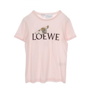 LOEWE × STUDIO GHIBLI Howl's Moving Castle Heen T-shirt Cotton Pink #XS Women
